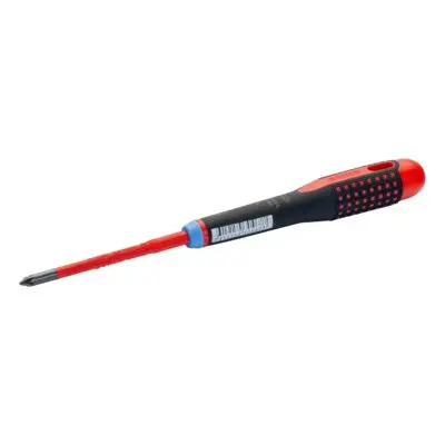 Изолированные отвертки ERGO™ под винты Pozidriv с тонким стержнем. Под винты Pozidriv BE-8820SL