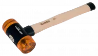 Молоток с пластмассовыми бойками SUPERFLEX, деревянная рукоятка 3625N-50