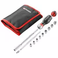 ATCL.3.12PB PROTWIST® 3 в 1 Набор мультибитов с трещоткой и двумя гайками с головками 1/4 дюйма