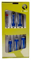 Набор шлицевых отвёрток 3, 4, 5,5; 6 шт.; Ph1-Ph2; тестер 3 X 60