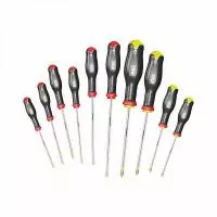 Набор из 10 отверток для винтов с прямым шлицем и винтов PHILLIPS® 324 SH10 U03240655