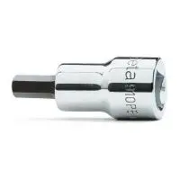 головка-насадка с шестигранным профилем,  внутренний квадрат 3/8", хромированная - полированная изнутри