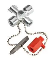 Ключ для электрошкафов с битой и переходником Knipex KN-001102