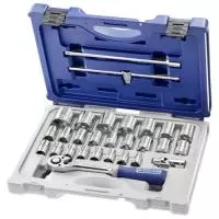 E032939 EXPERT Коробка из 28 предметов 1/2 "разъемы"