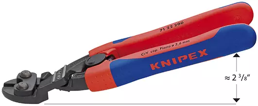 Изогнутый компактный болторез CoBolt® в блистере Knipex KN-7122200SB