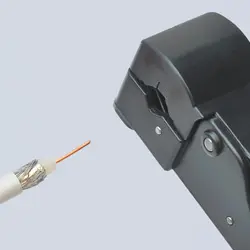 Стриппер коаксиальных кабелей KNIPEX KN-166005SB