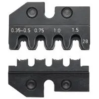 Плашка опрессовочная: штекеры AMP Superseal 1.5 Tyco Electronics, 0.35-0.5/0.75/1/1.5 мм², 4 гнезда