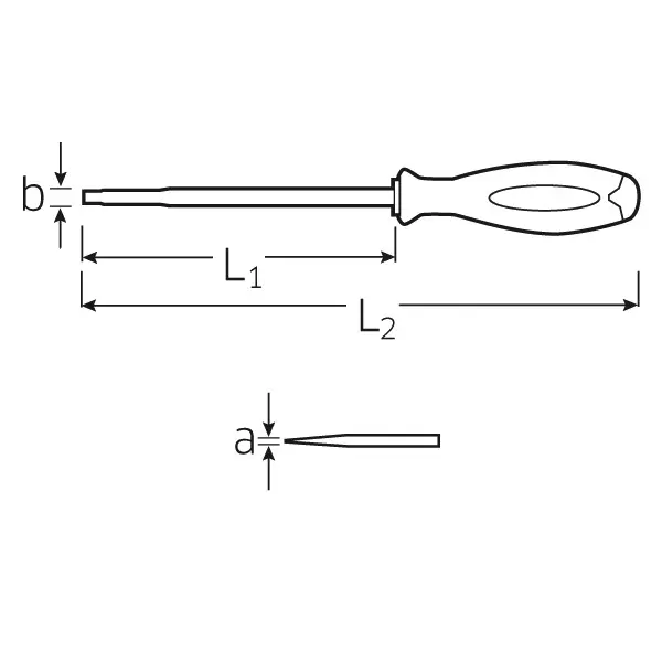Отвертка для электриков DRALL+ 7 1,2X 8,0X175 мм, STAHLWILLE, 46603080, 4660 VDE
