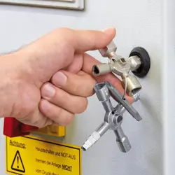 Ключ для электрошкафов с битой и переходником Knipex KN-001101