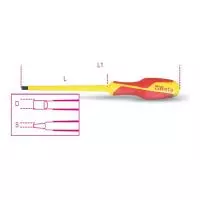отвертка шлицевая, диэлектрическая
