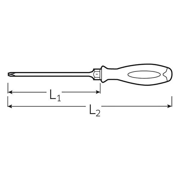 Крестовая отвертка DRALL+ PH 2 STAHLWILLE, 46323102, 4632SK