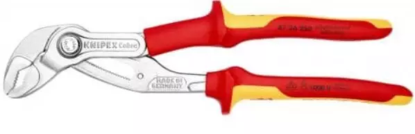 Высокотехнологичные сантехнические клещи Cobra® VDE, 250 мм, в блистере Knipex KN-8726250SB