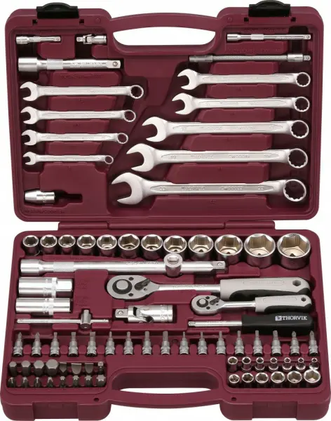UTS0082 Набор инструмента универсальный 1/4", 1/2"DR, 82 предмета
