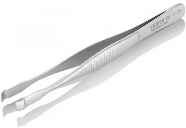 Пинцет позиционный, 145 мм, гладкие прямые губки KNIPEX 92 11 02 KN-921102