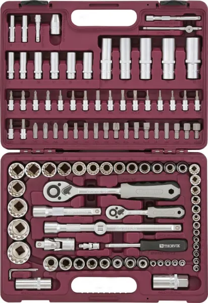 UTS0108MP Набор инструмента универсальный 1/4", 1/2"DR с головками торцевыми MultiProf, 108 предметов
