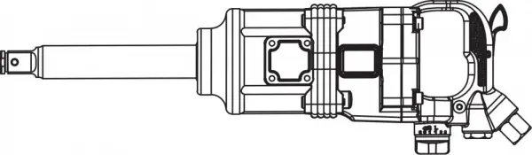 AIWS125 Гайковерт пневматический  1"DR 4200 об/мин,  2180 Nm и головки торцевые ударные 1"DR 32, 33 мм