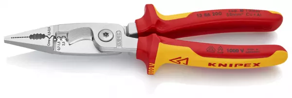 Многофункциональные клещи для электромонтажных работ в блистере Knipex KN-1386200SB