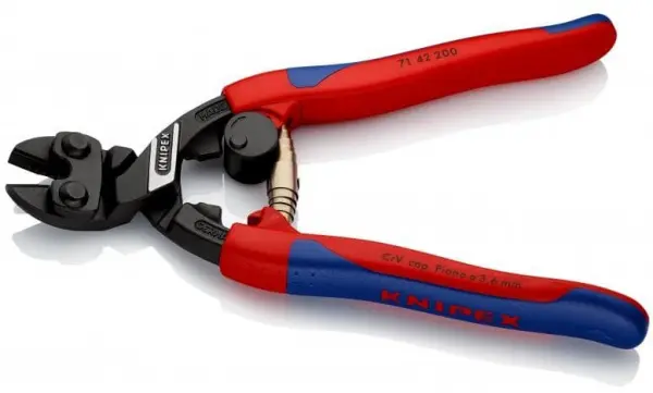 Болторез CoBolt, голова 20C, с выемкой, 200 мм, чёрн., 2К ручки KNIPEX 71 42 200 KN-7142200