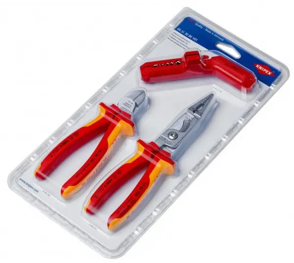 Набор VDE для электромонтажа, 3 пр. KNIPEX 00 31 30 BK V01 KN-003130BKV01