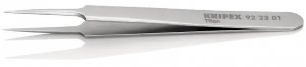 Пинцет титановый, 110 мм, гладкие прямые игловидные губки KNIPEX 92 23 01 KN-922301
