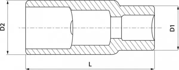 S3S3116 Головка торцевая свечная 1/2"DR, 16 мм