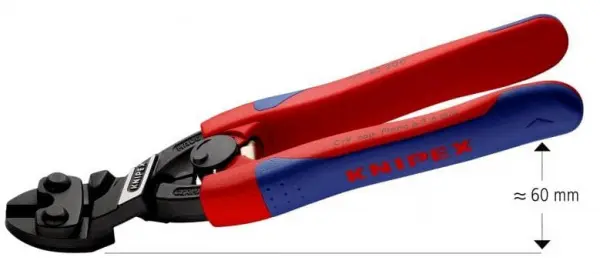 Болторез CoBolt, голова 20C, с выемкой, 200 мм, чёрн., 2К ручки KNIPEX 71 42 200 KN-7142200
