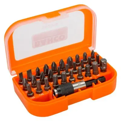 Набор бит под винты со шлицем, шестигранным гнездом, Phillips, Pozidriv и TORX® 59/S31B