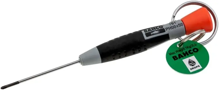 Отвёртки Phillips с точным захватом PH00-PH1 и кольцом из нержавеющей стали TAH701