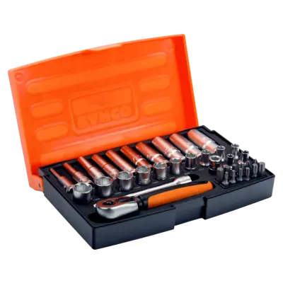 1/4" Набор торцевых головок, пластиковый кейс SL25L